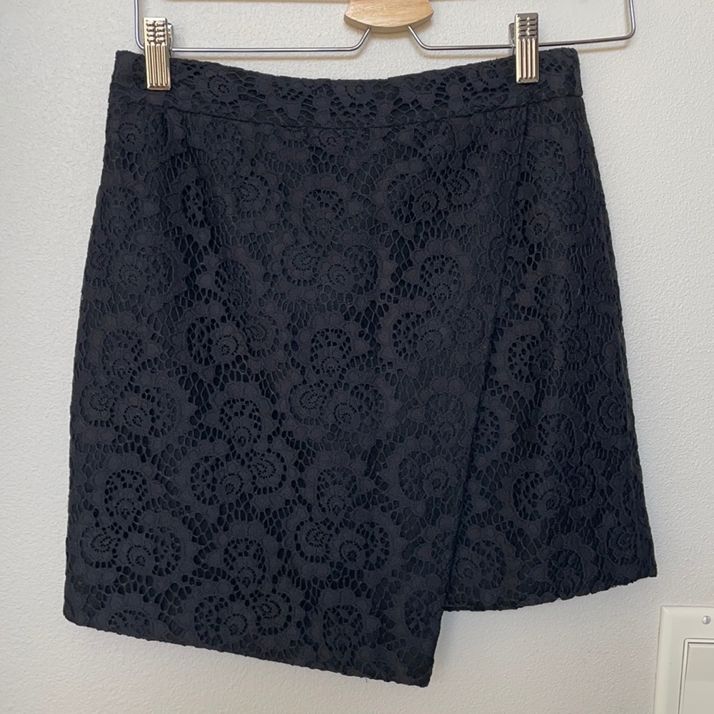 Madewell black mini skirt